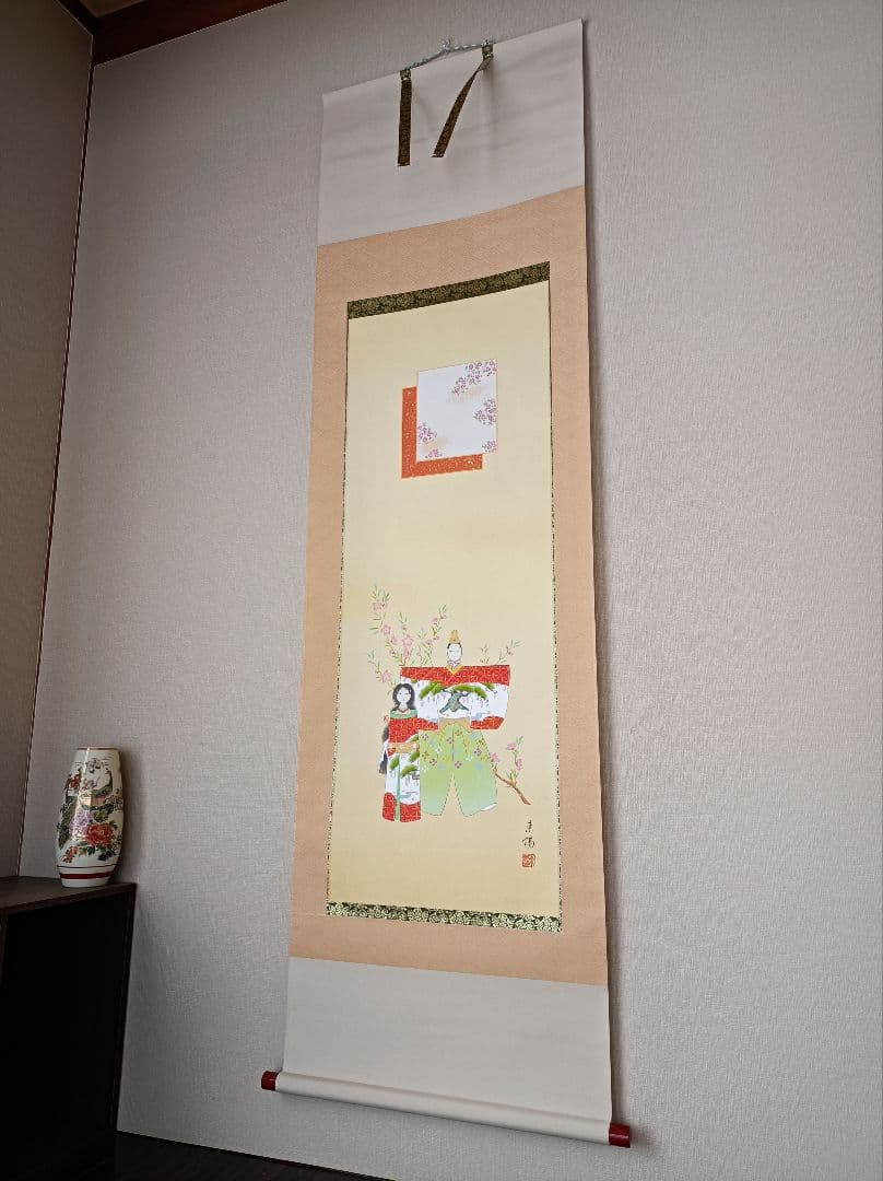 定価5万! 極美品 春 花 掛け軸 開運 厄除 縁起 おもてなし 絵 日本 美術