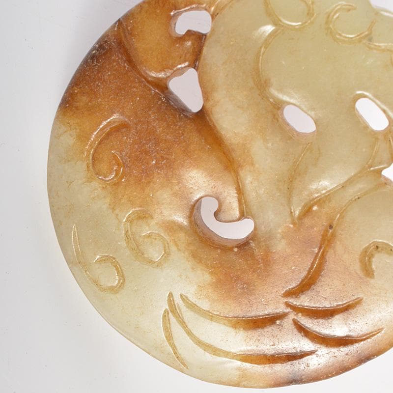 中国 玉石彫刻 神獣雕 玉器 玉牌 根付 C R7136E - メルカリ