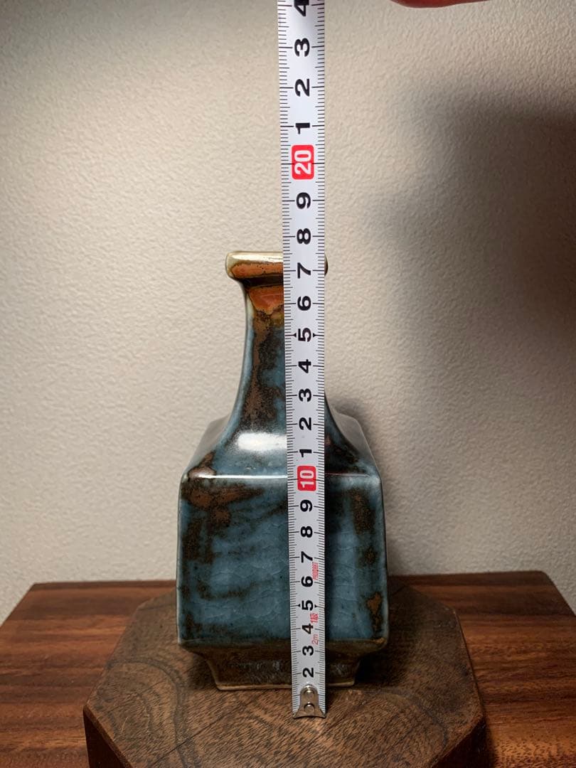 河井武一 呉須方壺 花器 民藝 河井寛次郎 河井久-限定