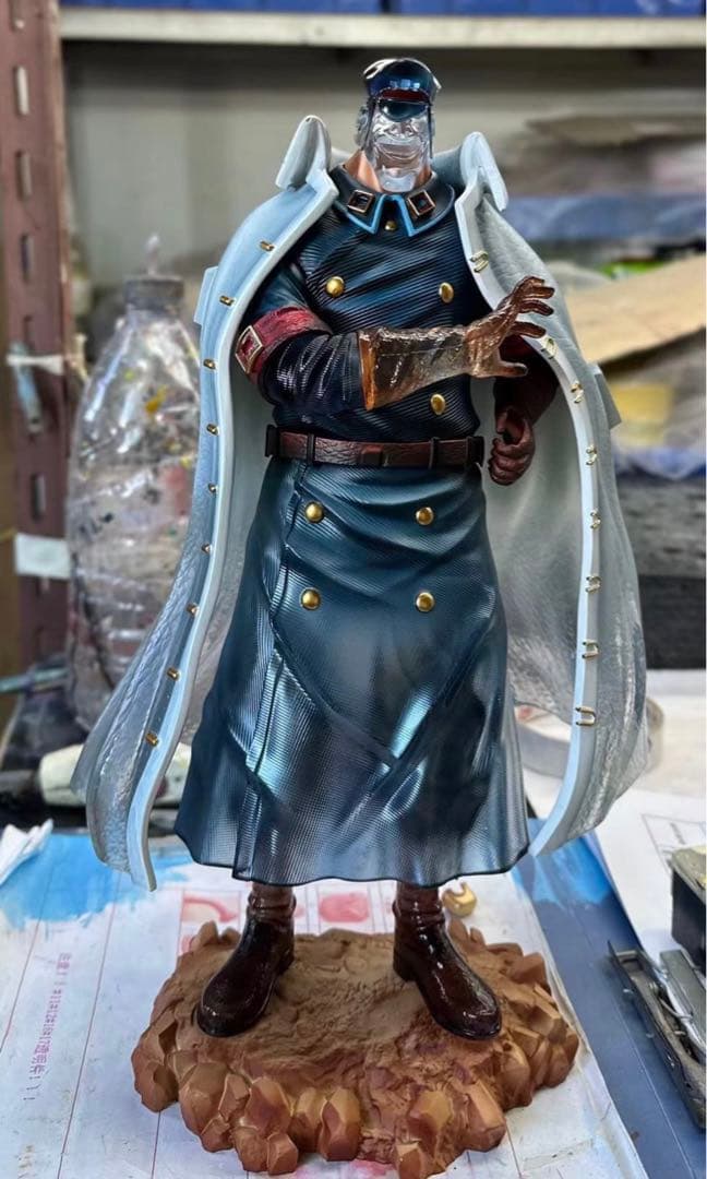 ワンピース 半透明 シリュウ 黒ひげ海賊団 フィギュア ガレージキット