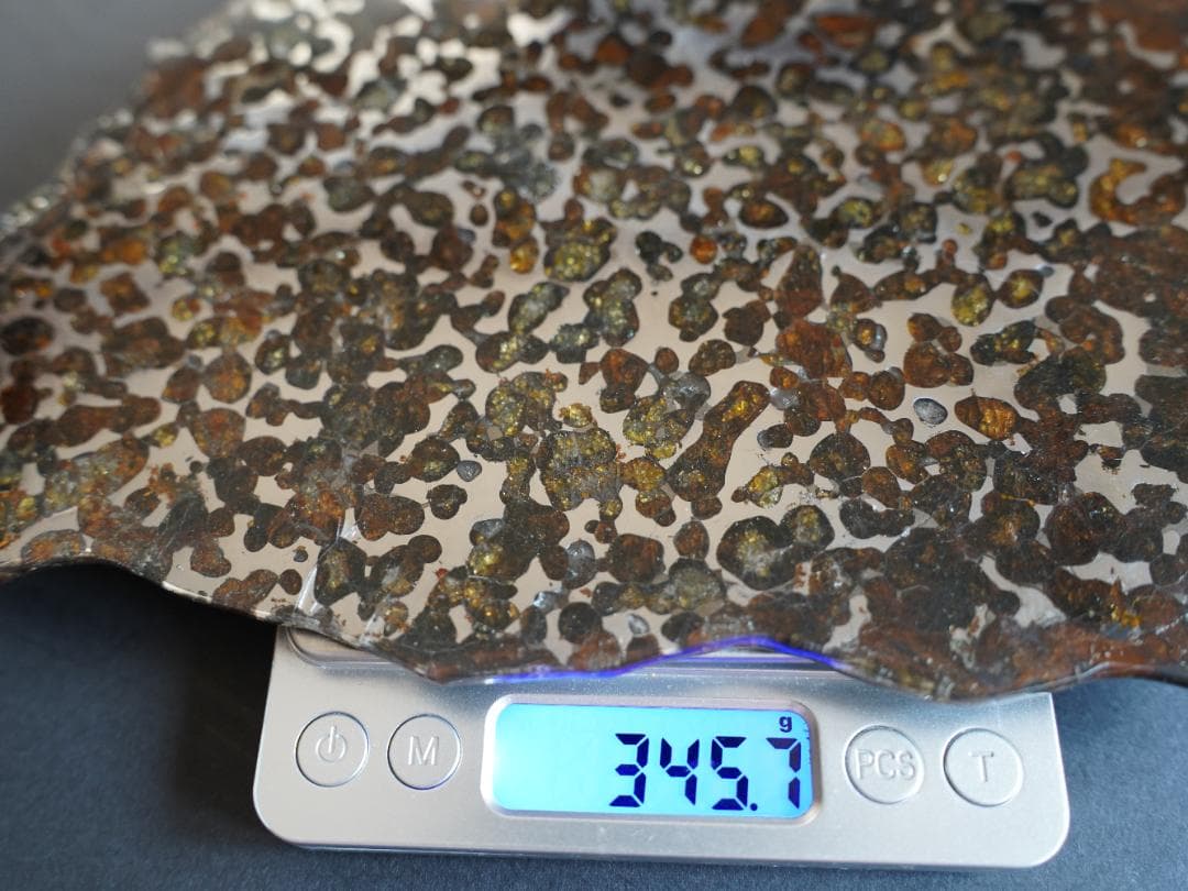 【超レア・BIGサイズ】セリコ パラサイト隕石 高透光 高品質 345.7g