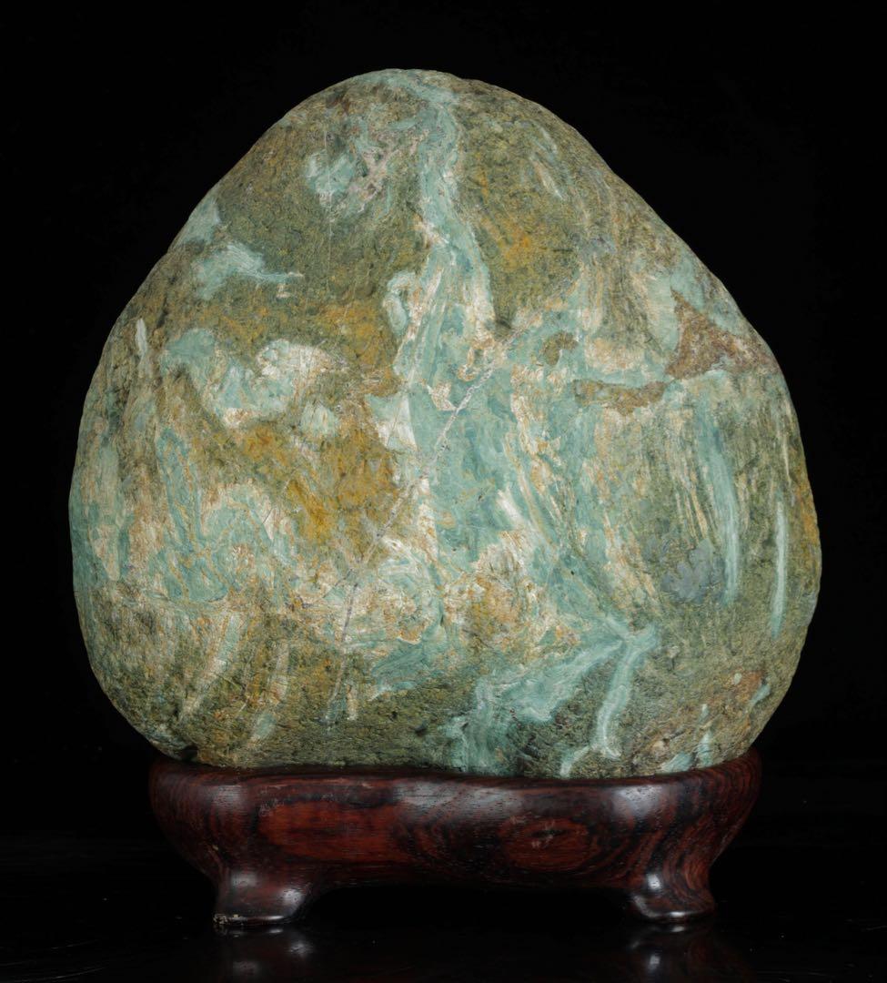 土岐石　水石 天然石 鑑賞石 4.4kg 景石 盆石 盆景 盆石 景観石 飾石