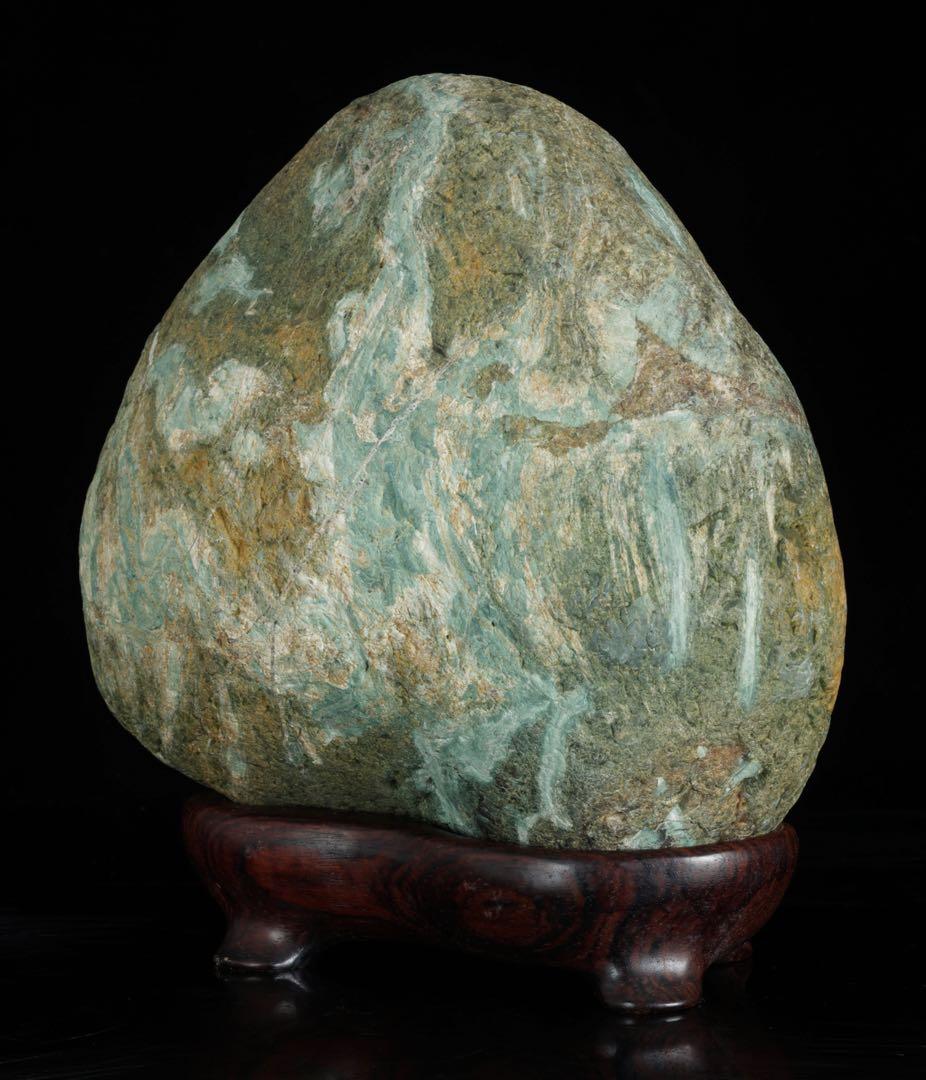 土岐石　水石 天然石 鑑賞石 4.4kg 景石 盆石 盆景 盆石 景観石 飾石