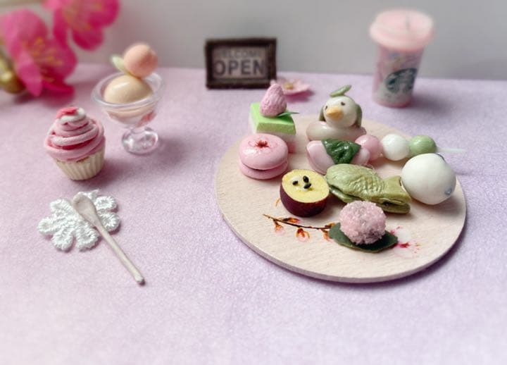 お花見スイーツセット◆文鳥さん◆