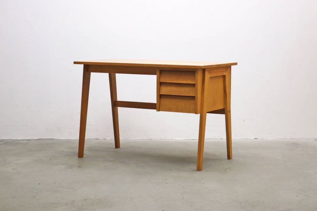 karf カーフ オーク無垢材 Kano デスク 引き出し付き