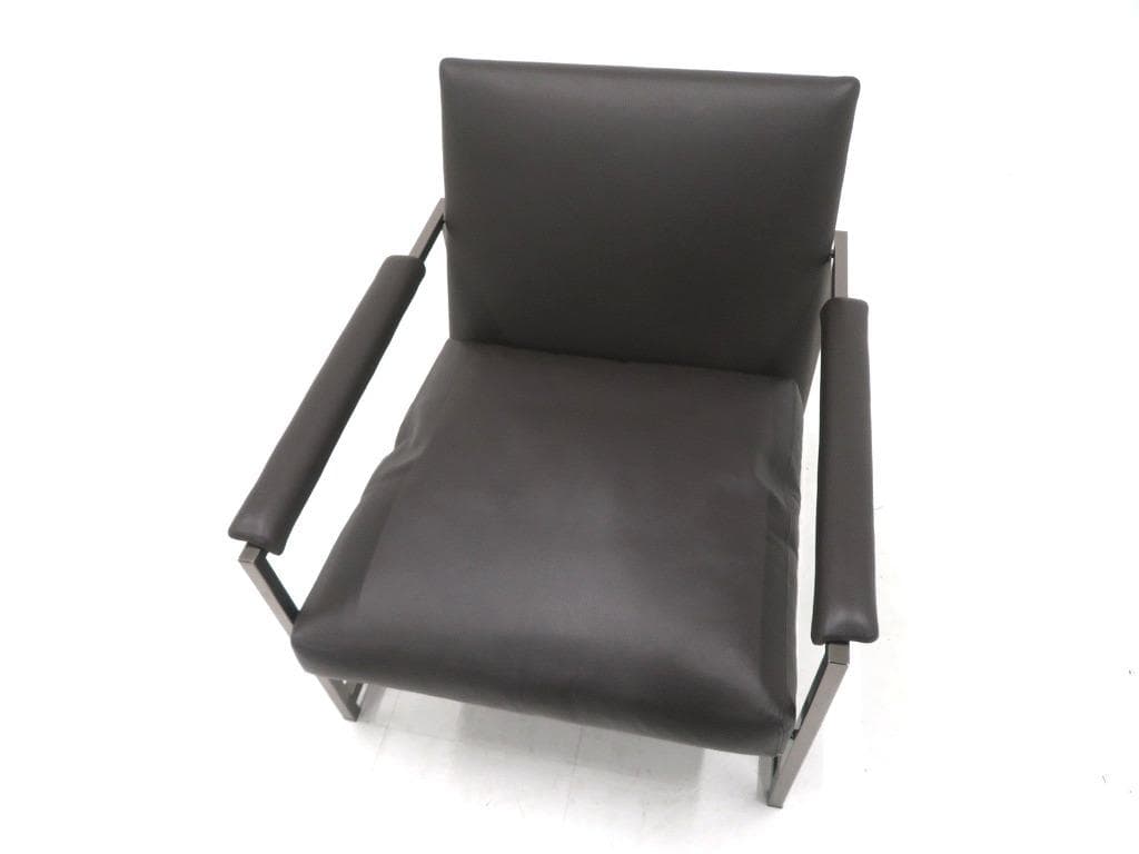 展示品　ミノッティ　総本革　レザー　ラウンジチェア　ソファ　モダン　高級