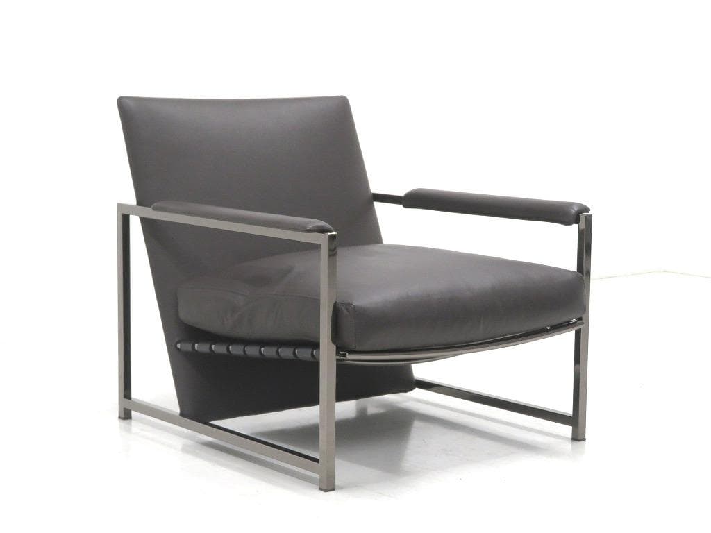 展示品　ミノッティ　総本革　レザー　ラウンジチェア　ソファ　モダン　高級