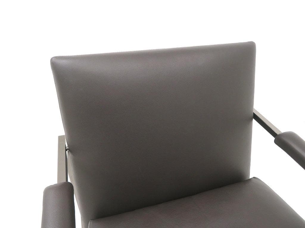 展示品　ミノッティ　総本革　レザー　ラウンジチェア　ソファ　モダン　高級