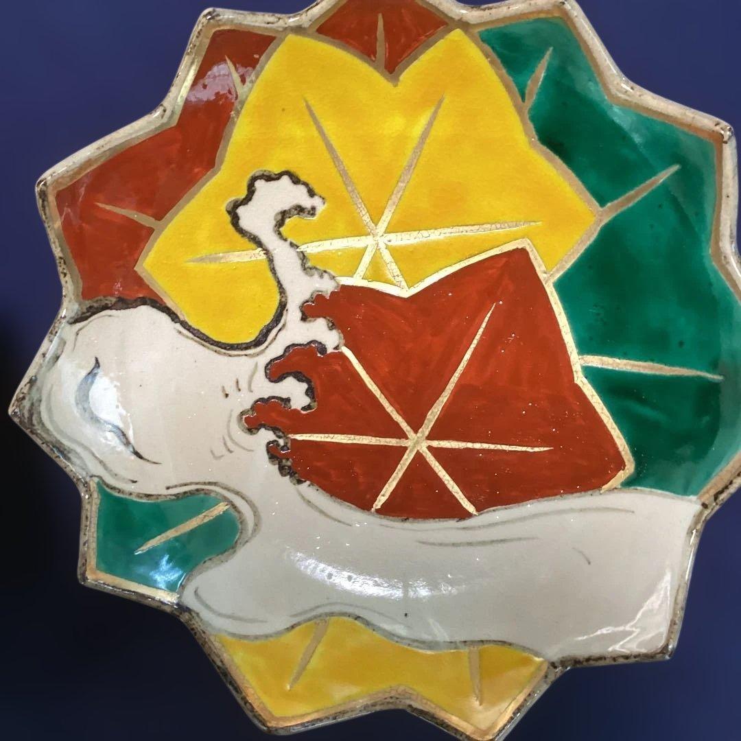 松竹梅　京焼乾山写立田川向付5客　　新品未使用