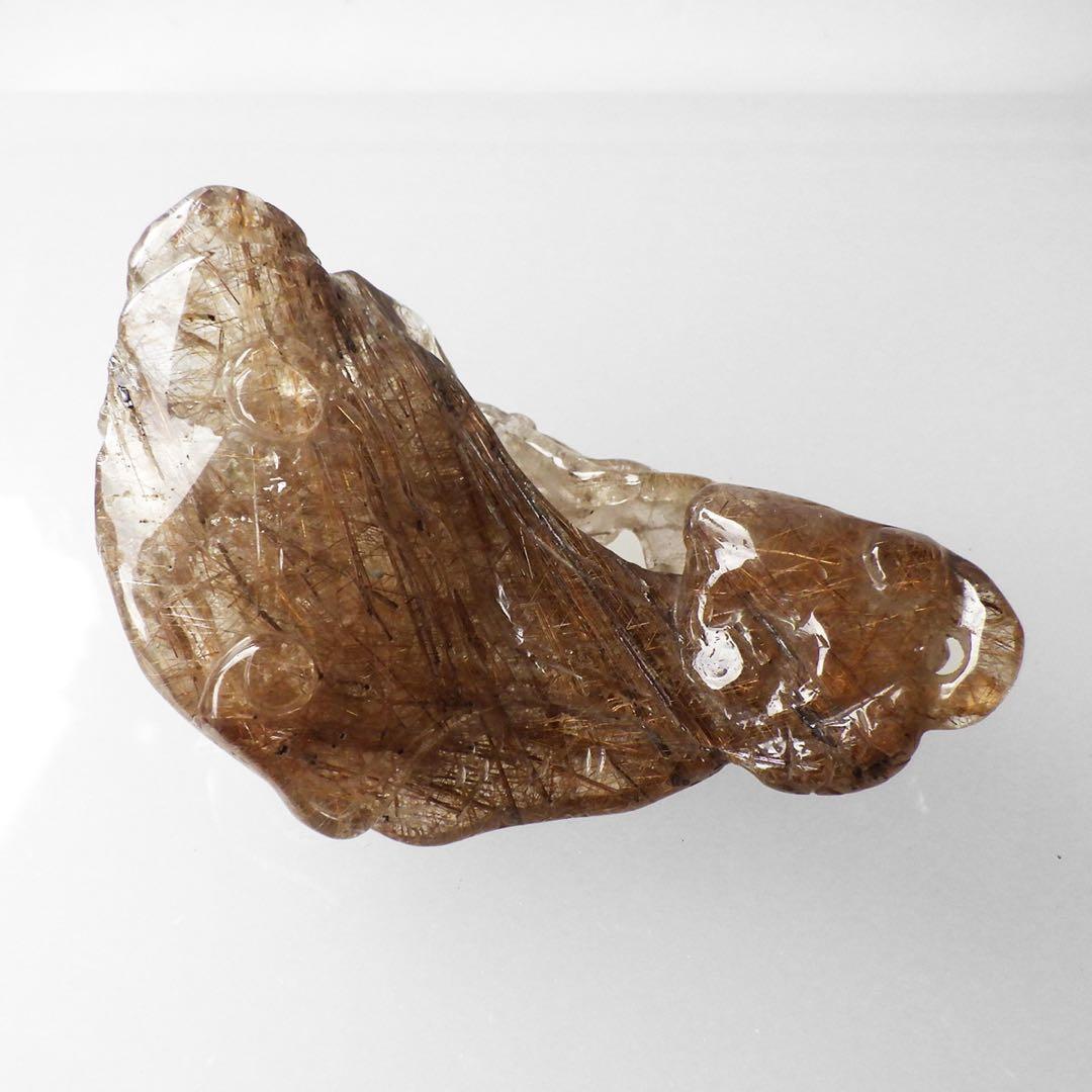 天然石ルチルクォーツ　根付2