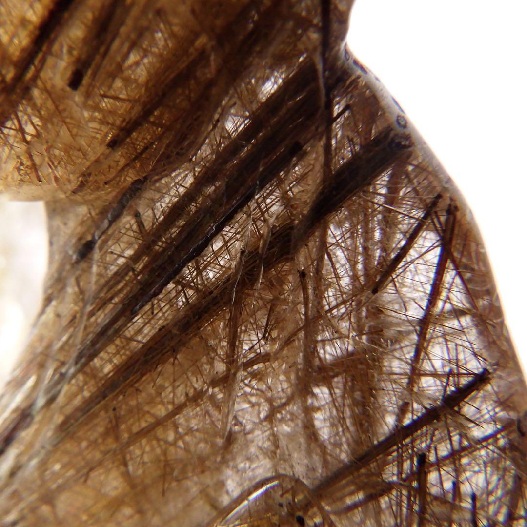 天然石ルチルクォーツ　根付2