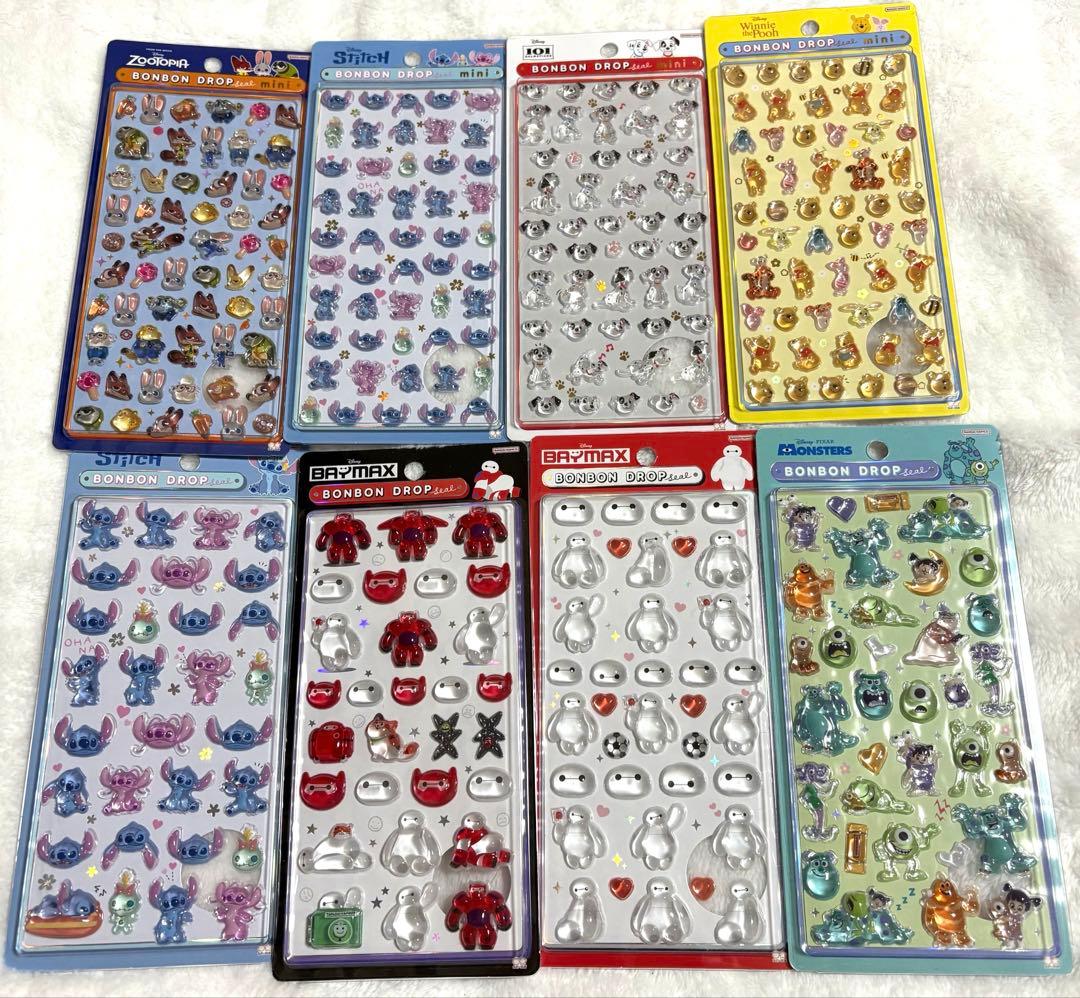 正規品 約50枚　まとめ売り　ボンボンドロップシール　サンリオ　ディズニー