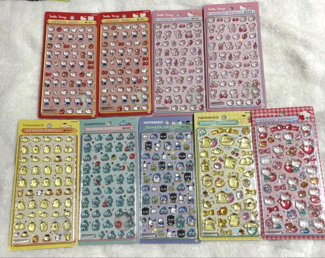 正規品 約50枚　まとめ売り　ボンボンドロップシール　サンリオ　ディズニー