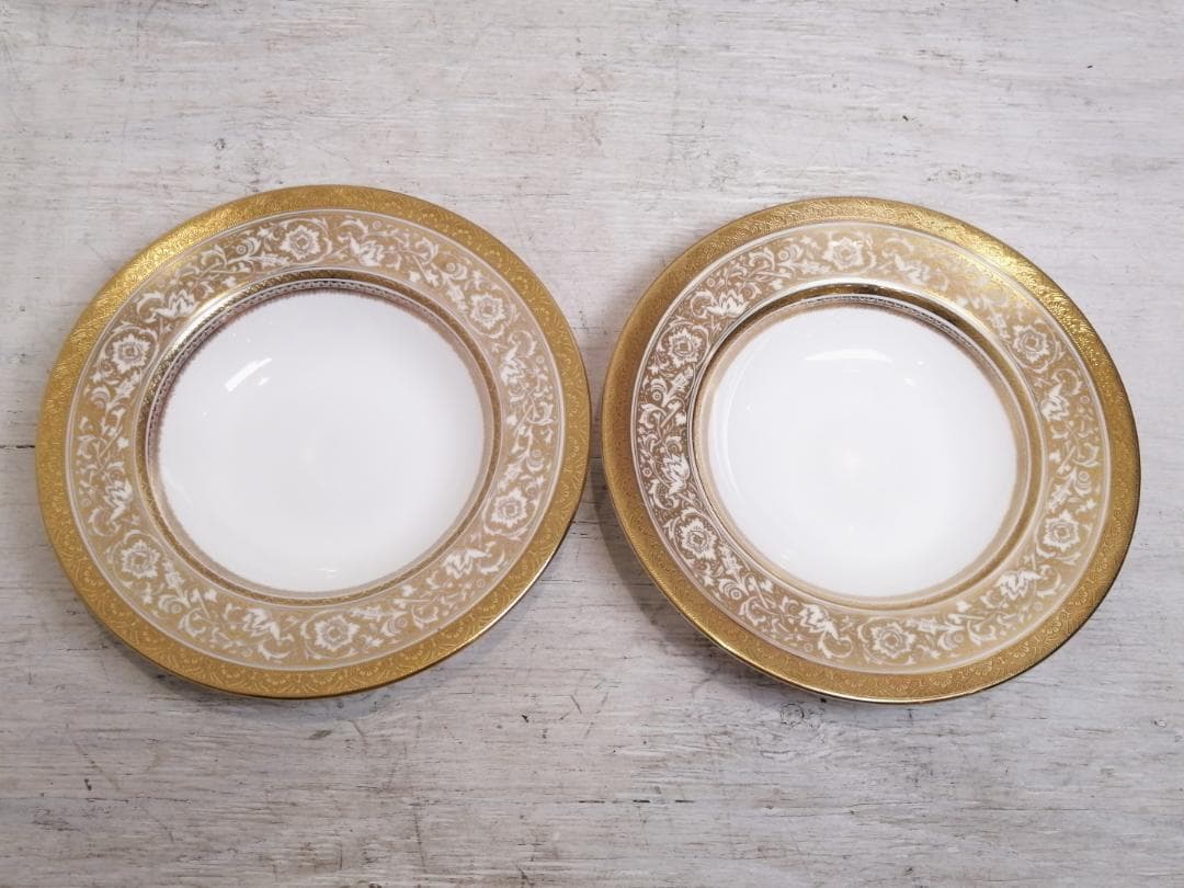 1【最高級】希少 MINTON ミントン 24金 20.5cm 大皿 金