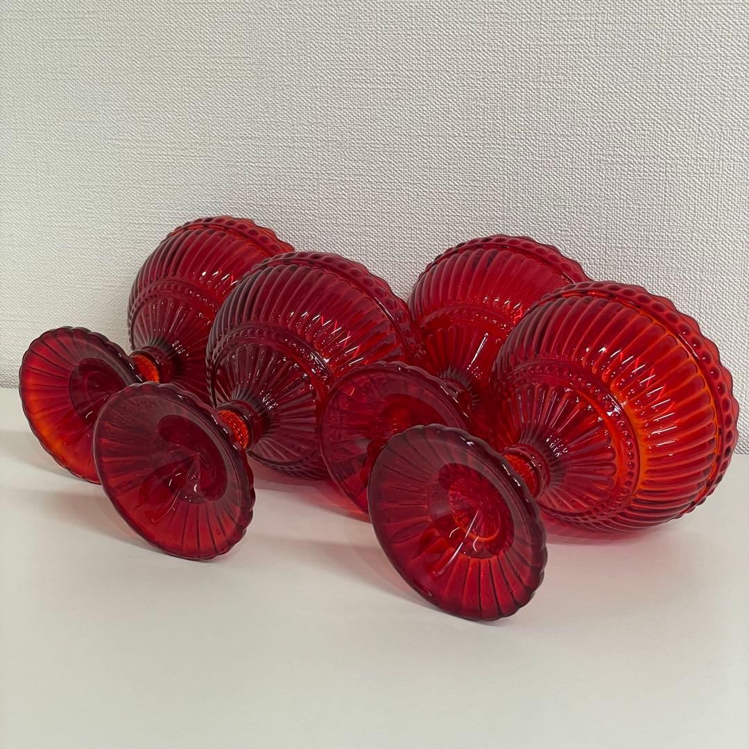 イッタラ マリメッコ マリボウル スモール レッド 4個セット