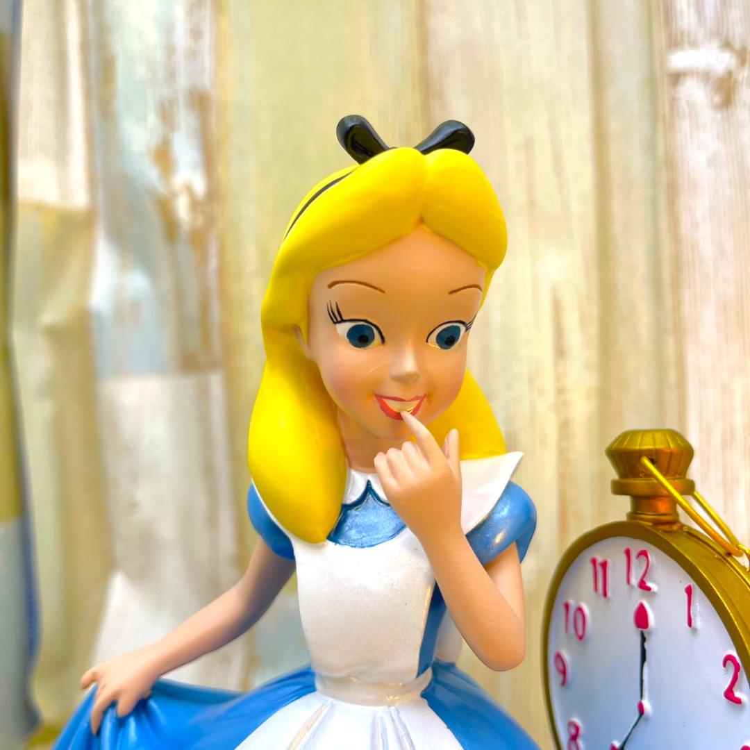 激レア☆不思議の国のアリス Alice 白うさぎ 時計 ビッグフィギュア
