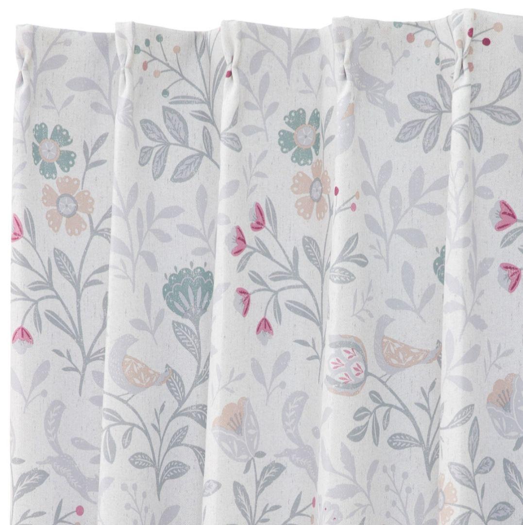 花柄ドレープカーテン CW2410