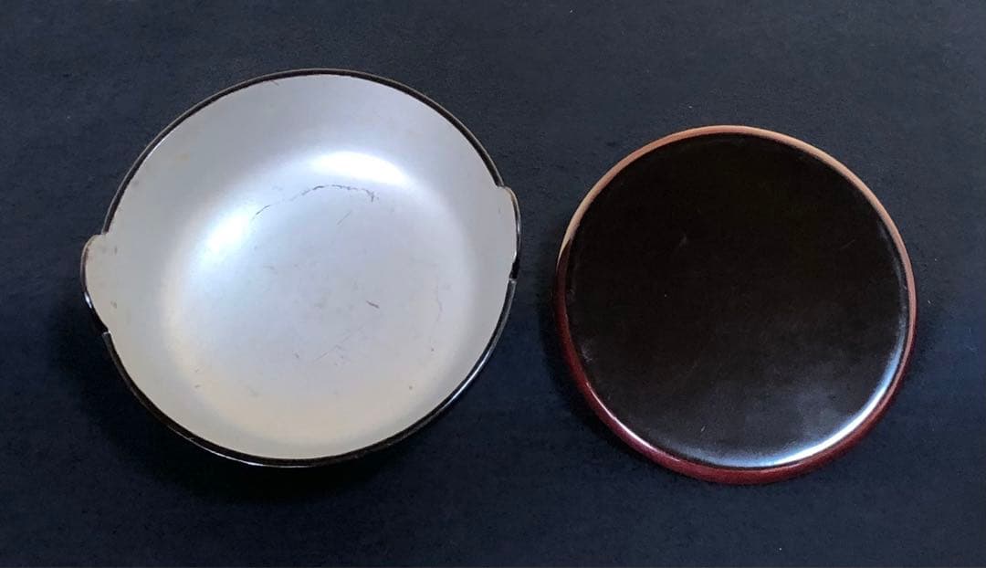 《レ》鍋型 吸物椀5客 多用椀 木製漆器 木箱　251127お1