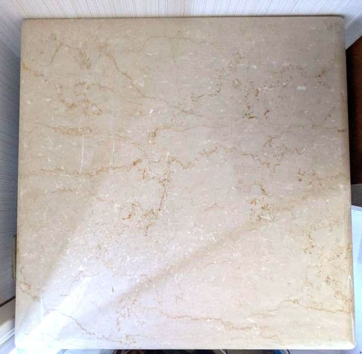 富士ファニチア　高級天然大理石テーブル 　天板のみ！☆脚とセットで購入必須！