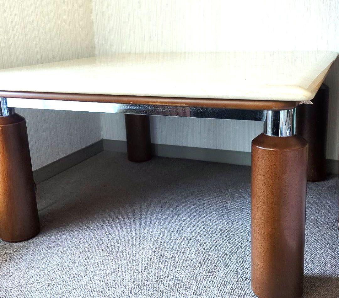 富士ファニチア　高級天然大理石テーブル 　天板のみ！☆脚とセットで購入必須！