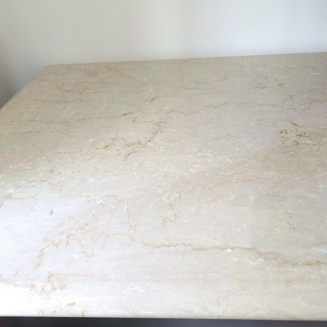 富士ファニチア　高級天然大理石テーブル 　天板のみ！☆脚とセットで購入必須！