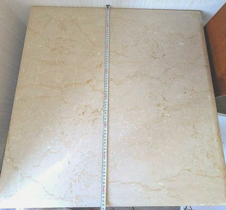 富士ファニチア　高級天然大理石テーブル 　天板のみ！☆脚とセットで購入必須！