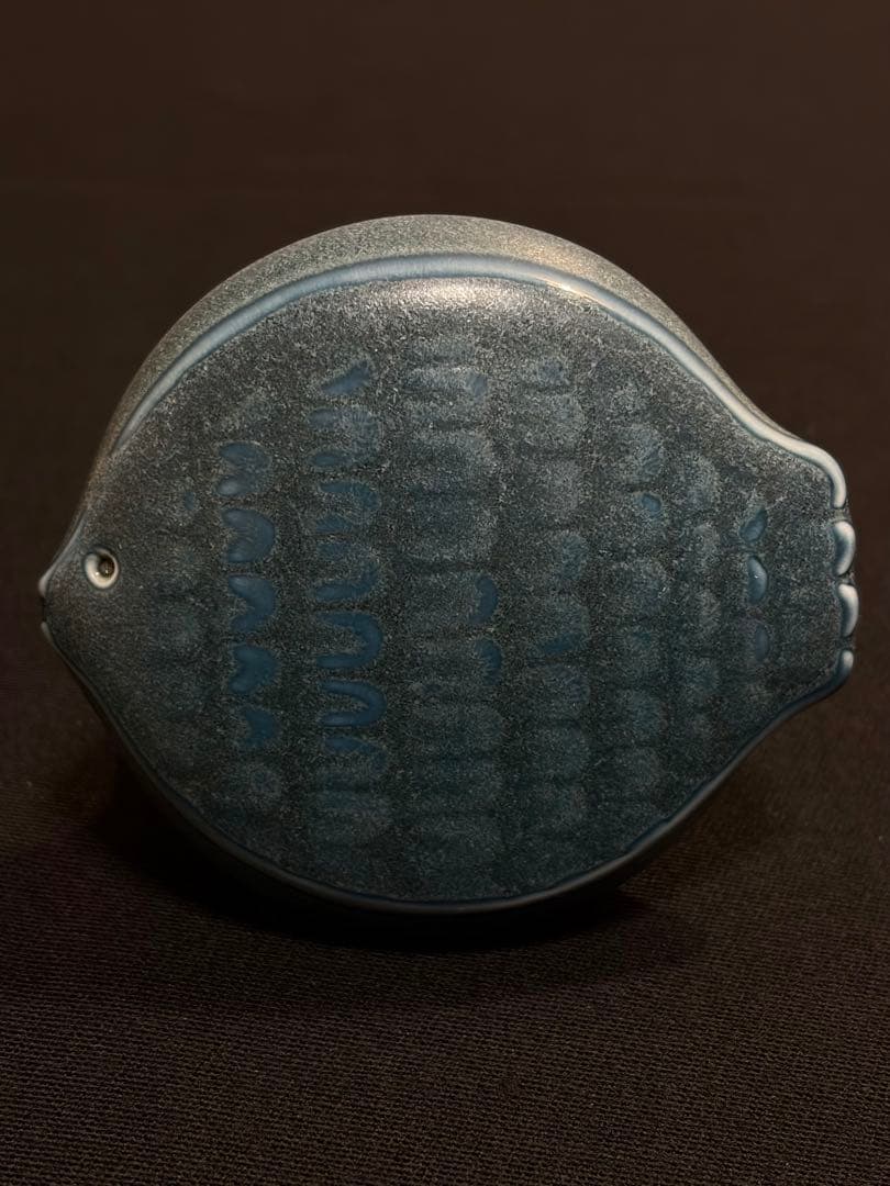 白山陶器 コートハンガー 魚型 青 森正洋デザイン アンティーク 魚小