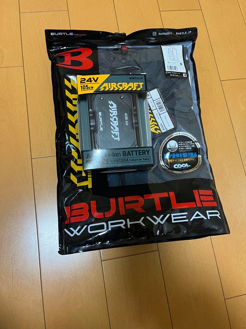 BURTLE AIRCRAFT AC09 空調服セット Mサイズ｜バートル