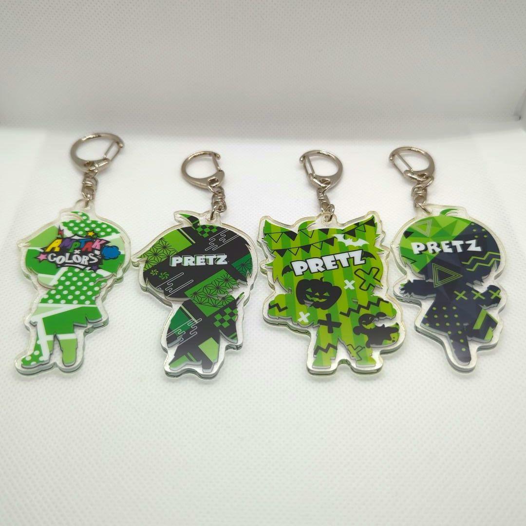 AMPTAKxCOLORS ぷりっつ アクキー アクリルキーホルダー 4点セット