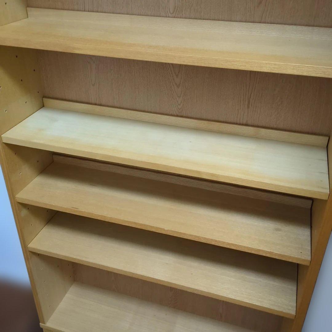 MUJI /無印良品　薄型本棚・ラック　奥行21ｃｍ　飾り棚板付き