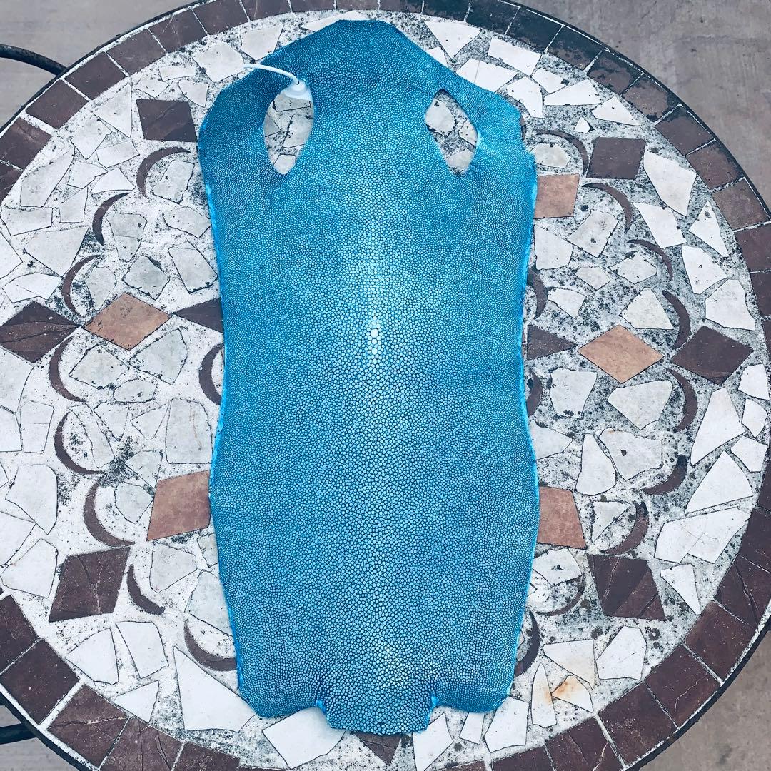 9) エイ革 鮫革 鮫皮 stingray ガルーシャ スティングレイ