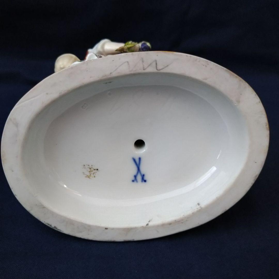 ✤1924年以前・マイセン(Meissen)フィギュリン✤『ヤギと少女』 - メルカリ