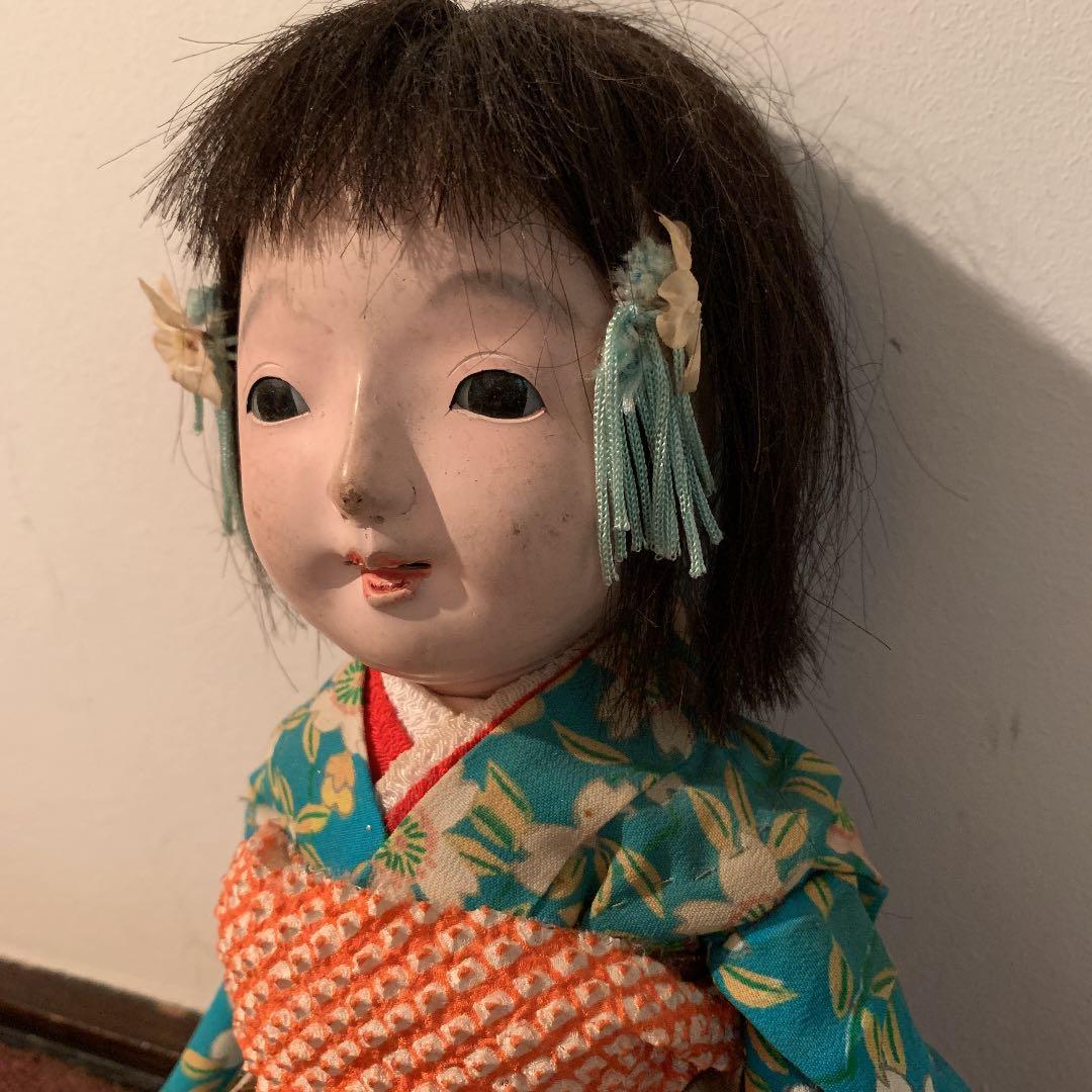 送料込み!! 市松人形 いちまさん　昭和レトロ　お人形　骨董　訳あり
