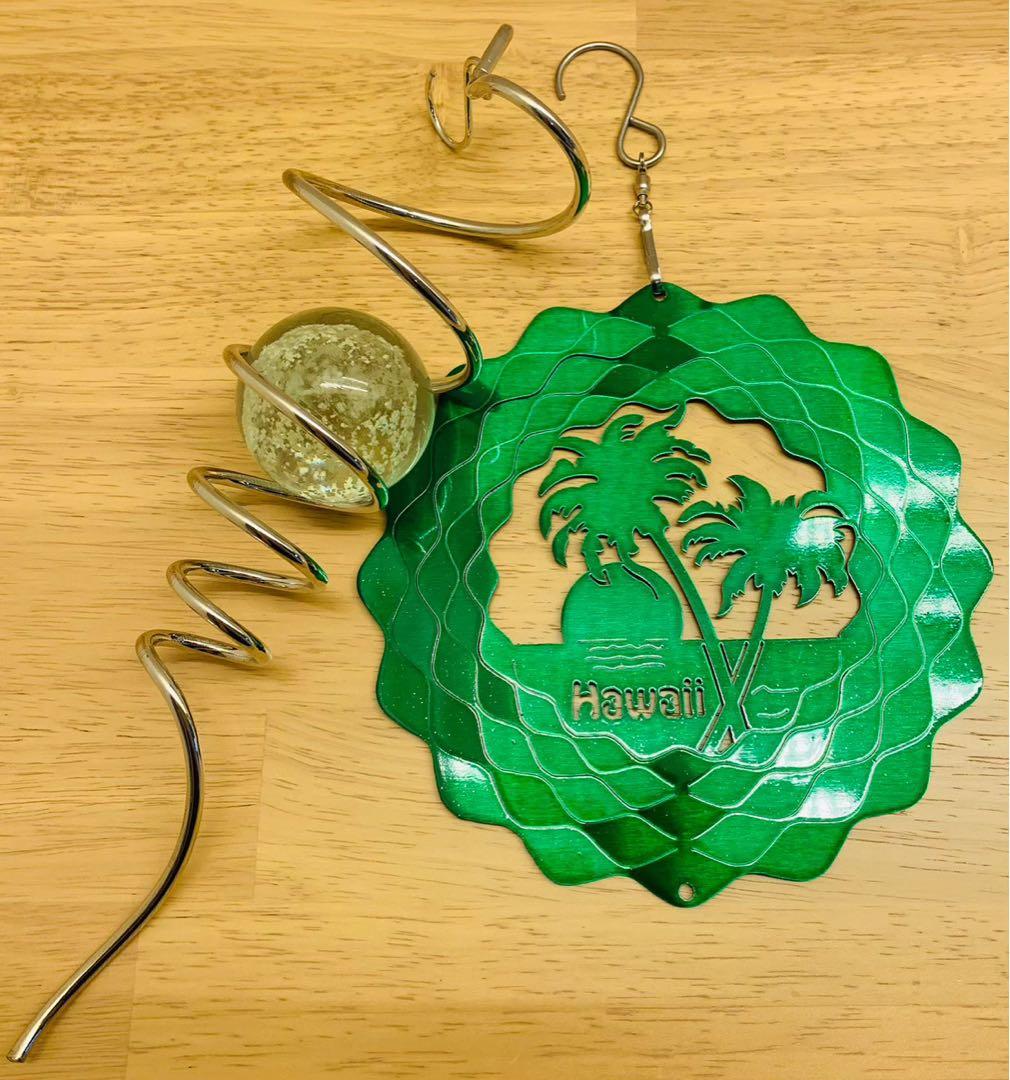 ＊ 【未使用】 ハワイアン　風鈴　モビール　マジカルスピナー　アイアン　ハワイ