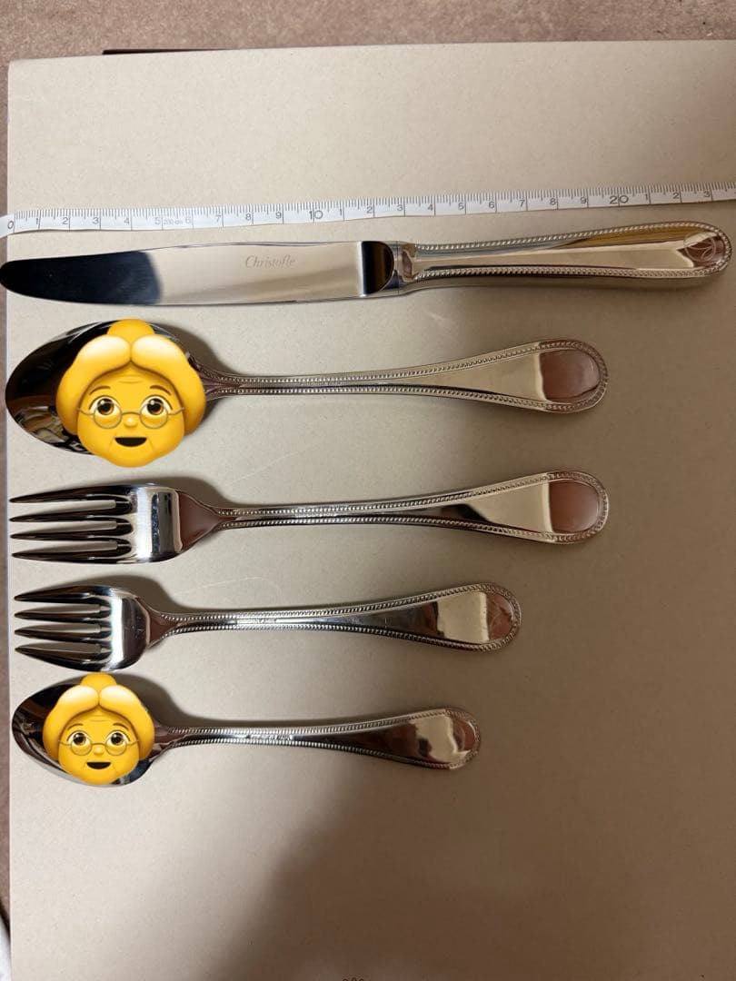 クリストフル カトラリーセット 45本 木箱付き／完品