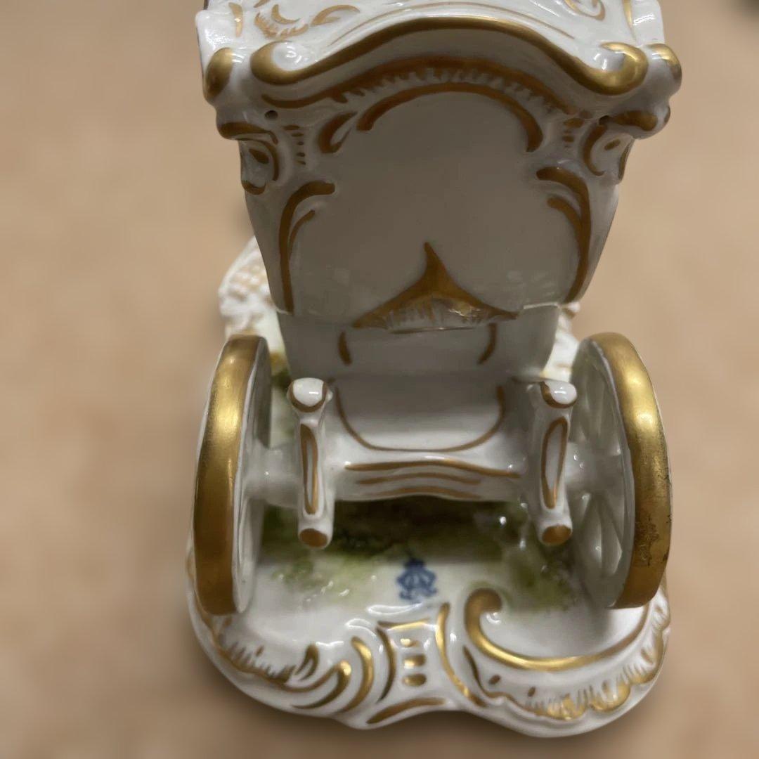 アンティーク 馬車人形 陶器 インテリア - メルカリ