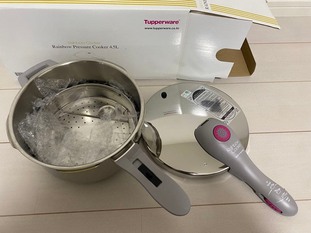 【新品未使用】タッパーウェア　レインボークッカー4.5L