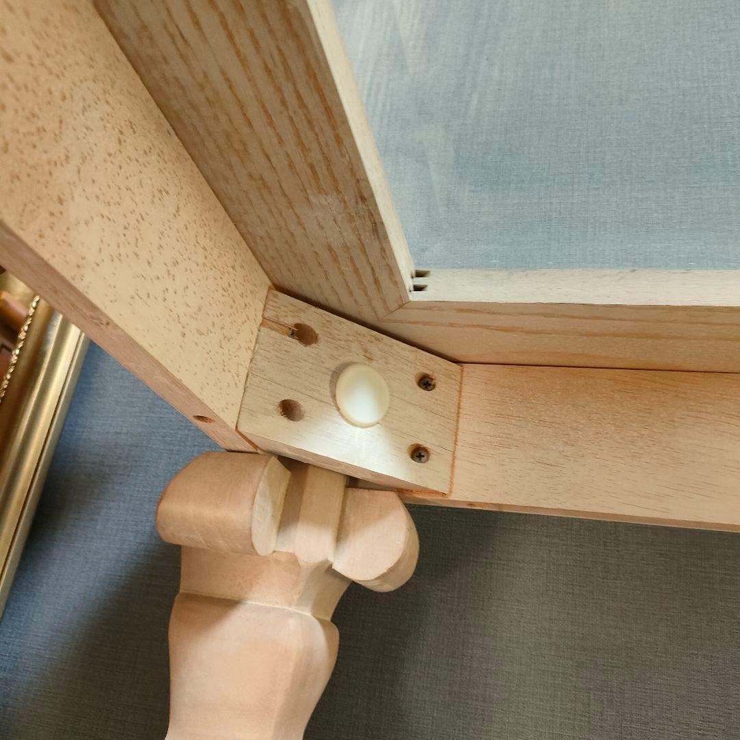 アメリカンシャビー コンソールデスク ガラス天板 猫脚デザイン