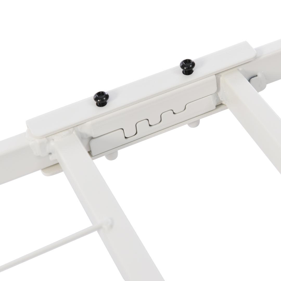 数量限定！パイプベッド 折りたたみベッド シングル 組立簡単 （S）WHITE