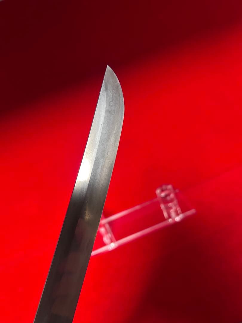 包丁　マグロ包丁　銘有り　玉鋼　甲伏鍛　墨流　地肌綺麗　刃文綺麗　未使用品