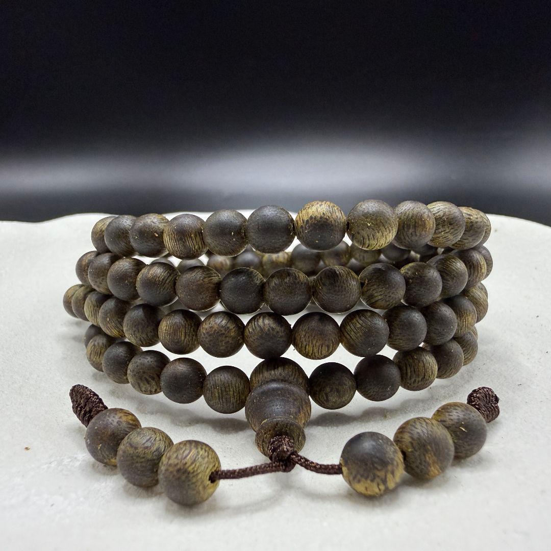 R053 全沈水 極上緑油伽羅 沈香手串 高級ブレスレット重さ：18.8g