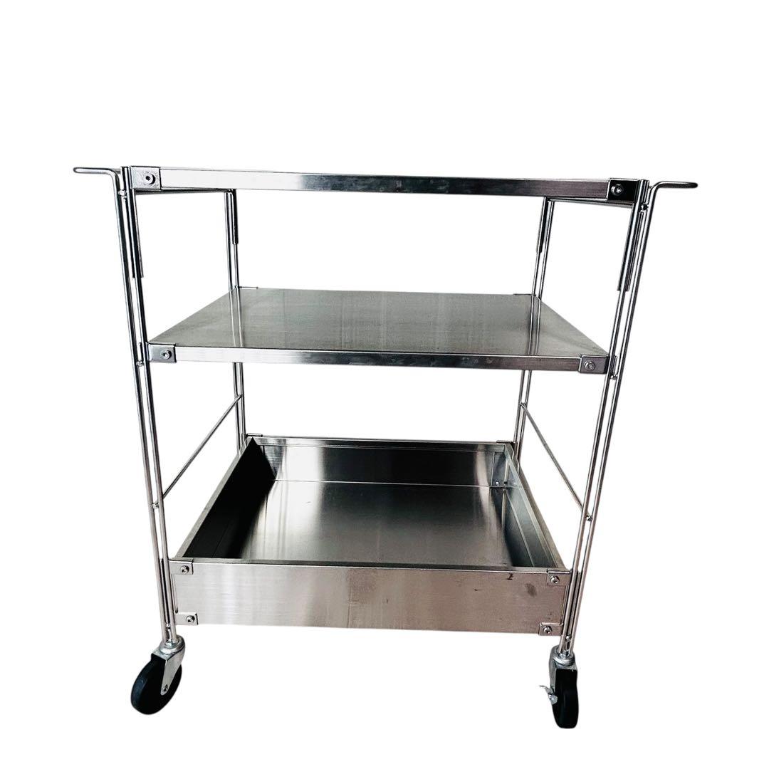 良品 無印良品 ステンレスユニットシェルフワゴンセット