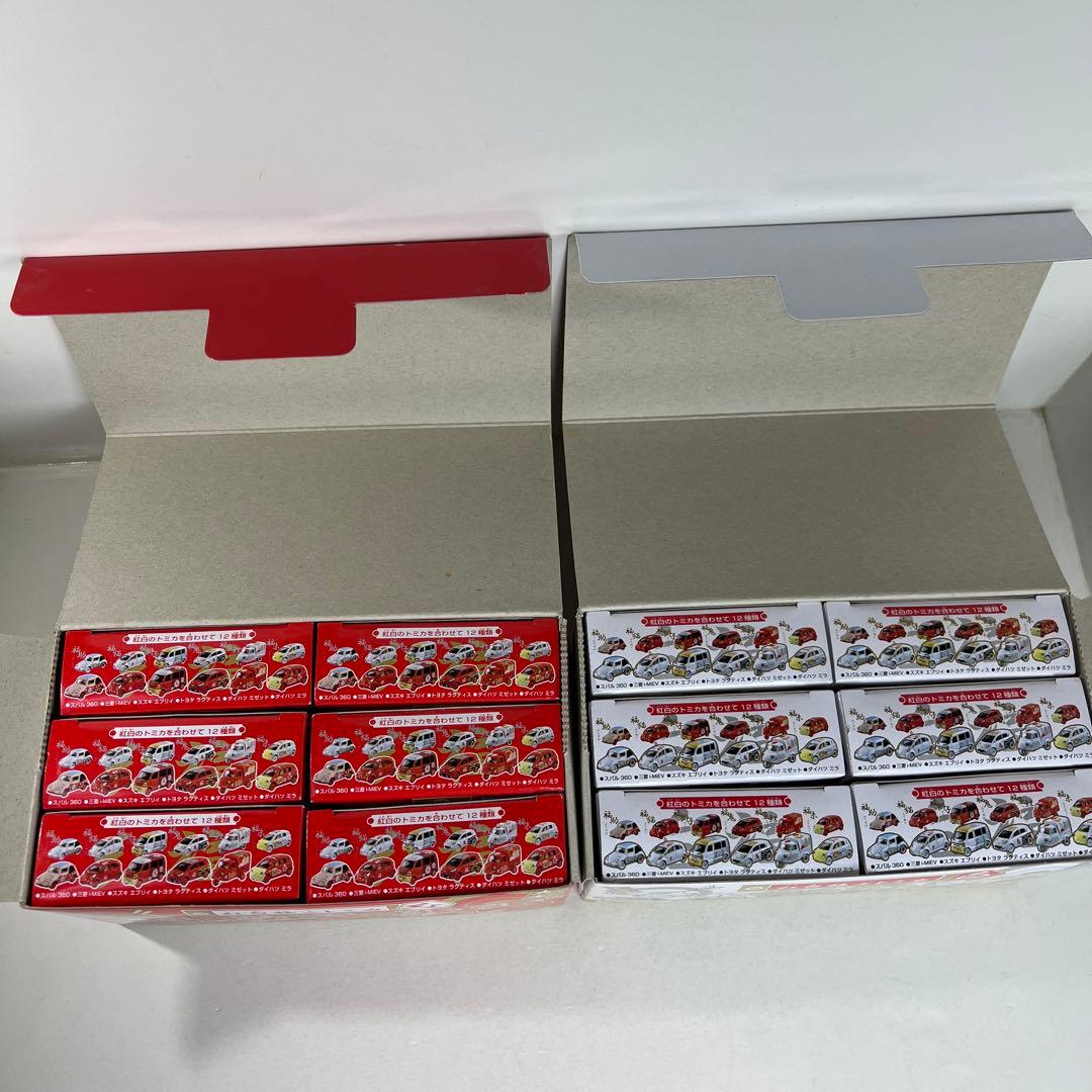 トミカ 紅白福々トミカ 12台フルセット - メルカリ