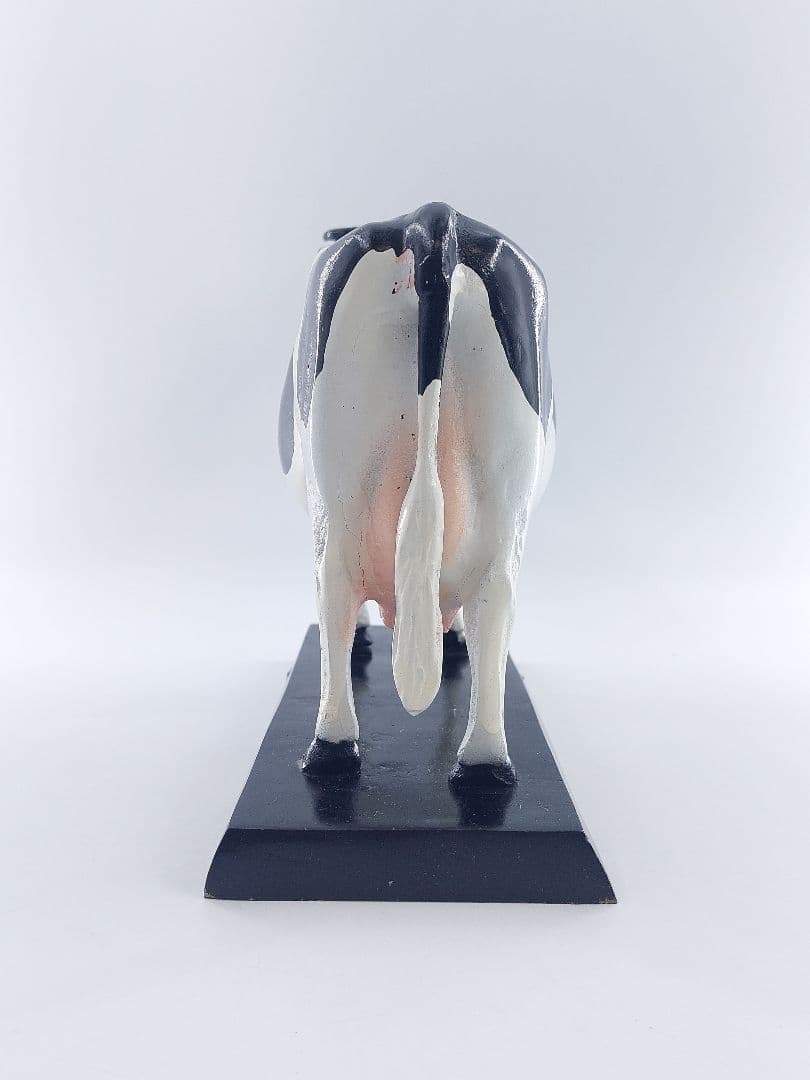 牛の置物 鉄製 乳牛 ホルスタイン 雌牛 オブジェ