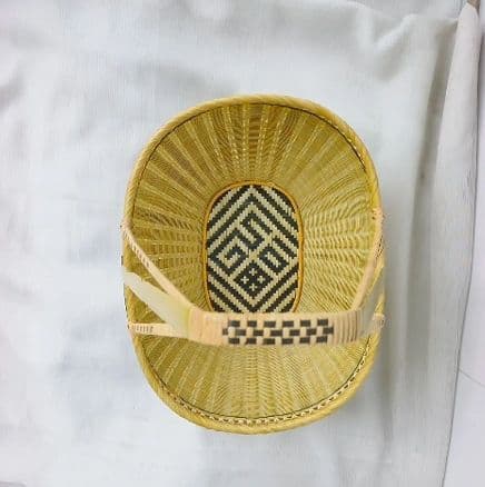 竹細工 極上品かご 収納 手作工芸品 市場かご 手提かご 買い物かご