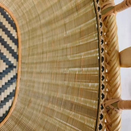 竹細工 極上品かご 収納 手作工芸品 市場かご 手提かご 買い物かご