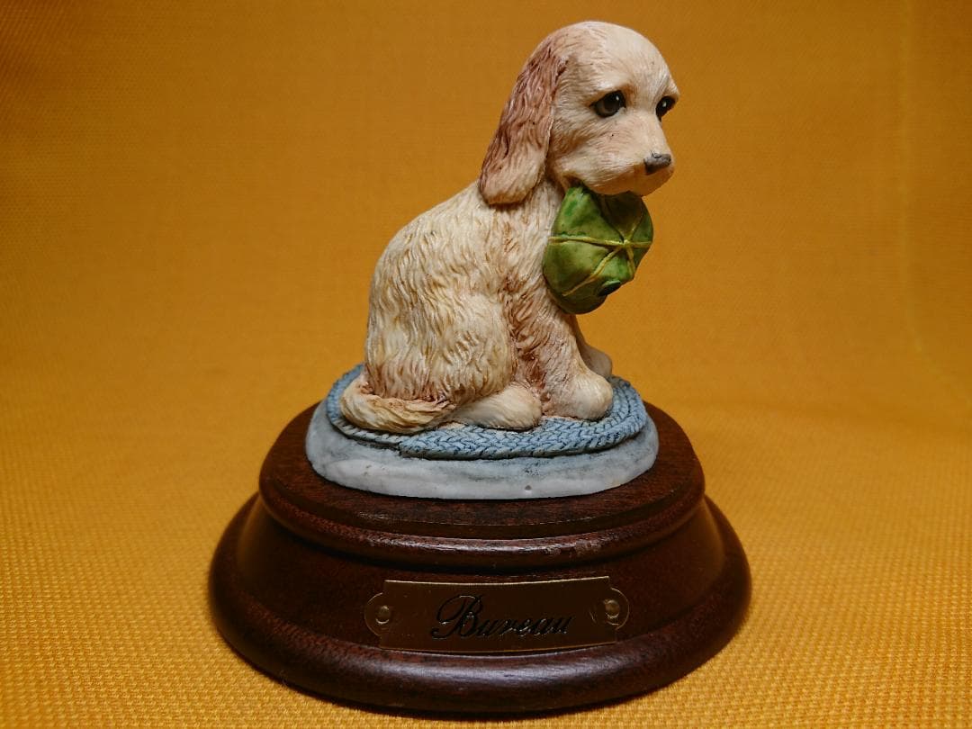 いぬ　犬　コッカースパニエル　置物　インテリア　工芸品　美術品　A1118