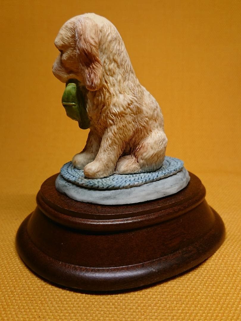 いぬ　犬　コッカースパニエル　置物　インテリア　工芸品　美術品　A1118