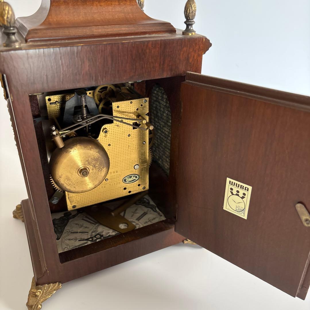 ホ*ウ様 【稼働品】置き時計　Warmink　WUBA ムーンフェィズ　ゼンマイ