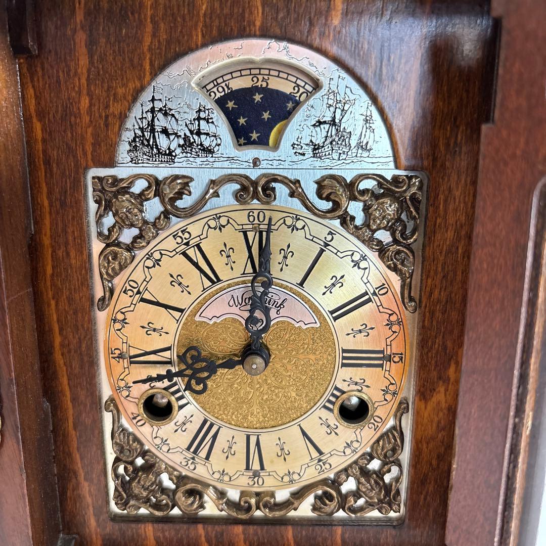 ホ*ウ様 【稼働品】置き時計　Warmink　WUBA ムーンフェィズ　ゼンマイ